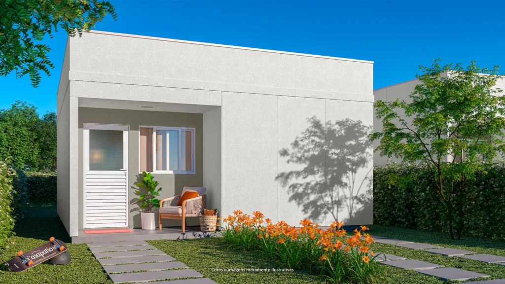 Casas modernas do Lançamento ALEA Botucatu em tecnologia wood frame